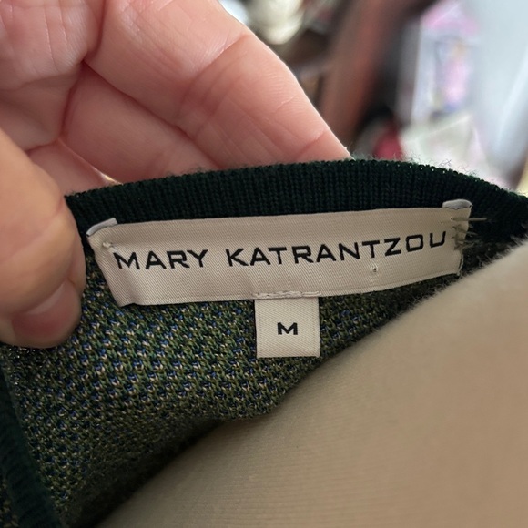 Designer Mary Katrantzou Green and Blue Patterned Dress - reversible , see pics - Picture 2 of 15